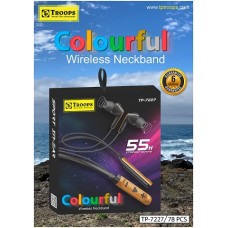 Troops TP-7227 Colourful Wireless Bluetooth Neckband(55 hrs playtime)