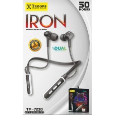 Troops TP-7230 Iron Wireless Bluetooth Neckband(50 hrs playtime)