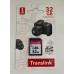 Translink 32GB 100MBS Camera SD Card