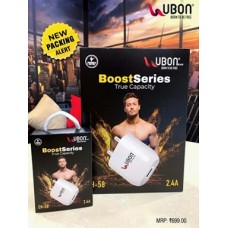 UBON Ch58 Boost Series 2.4A USB V8 Smart and Fast Charger