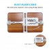 Portronics My Buddy Plus Laptop Wood Table With Cool Pad(Brown)