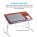 Portronics My Buddy Plus Laptop Wood Table With Cool Pad(Brown)