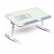 Portronics My Buddy Plus Laptop Wood Table With Cool Pad(Grey)	