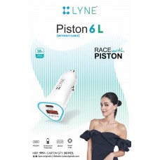 Lyne Piston6L PD20W Dual USB Car Charger Without cable 