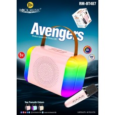 RockMusic RM BT-487 Avengers Wireless Speaker with Wireless mic
