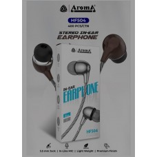 Aroma HF504 Stereo Wired EarPhone with Mic