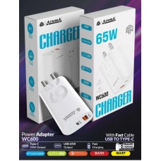  Aroma WC600 Superfast Charger (Usb to Type C 65W) 