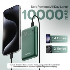 Ambrane Power Bank PocketCharge 10000mAh Green