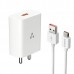 Ambrane Wall Charger UNI18 White with Type C cable
