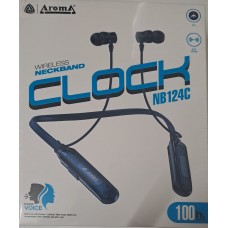 Aroma NB124C Clock Wireless Neckband (Playtime 100Hrs)