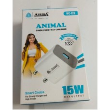  Aroma WC-122  Animal  Single Usb Fast Charger 15W