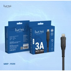 Baum BM-105 3 Amp,Quick Charging Lighting Cable ,1 Mtr (Buy 10 Get 1 Free)