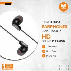  HIPPO STEREO MUSIC EARPHONE-HPO-R18