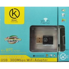 KOAT KW300 USB 300Mbps Wifi Adapter with WPS Function 