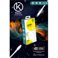 KOAT KTC - 125 Flexy Series 45W C to iP Data Fast Charging Cable (1M) 