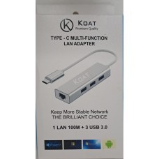 KOAT LAN-425 Type-c Multi-Function LAN Adapter