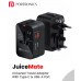 Portronics JuiceMate Universal Travel Adaptor With Type C & USB-A Port