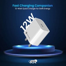 Portronics ADAPTO12 2.4A charger with single USB Port 