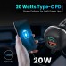 Car Power 1C 20W Car Charger with Triple Output Black