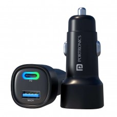 Car Power 30 30W Dual Ports Car Charger Black