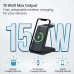 Freedom Trio 15W 3-In-1 Desktop Wireless Charger Grey