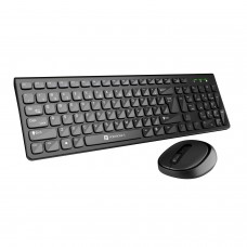 Key 7 Combo Wireless Keyboard & Mouse Combo Grey Orange