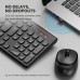 Key 7 Combo Wireless Keyboard & Mouse Combo Grey Orange