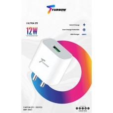 Turbow Ultra 211 12W Fast Charger With Type-C Cable