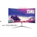 iVOOMi 24-inch Ultra Slim Curved LED Monitor 75Hz fast refresh rate (White)