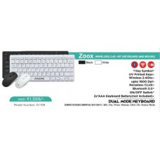 IVOOMI ZOOX BT wireless keyboard and Mouse combo (Black)