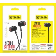 Troops TP-7152 Stereo Earphone With Mic