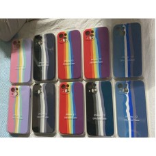 Clearance Sales With out Box IphoneXSMax-Original Imported Rainbow Silicon Backcase With Camera Protection