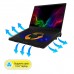 Zebronics, NC3300 USB Powered Laptop Cooling Pad with Dual Fan, Dual USB Port and Blue LED Lights