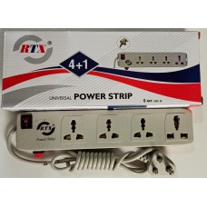 RTX 4+1 (2M) Universal Power Stip With Fuse(Power Socket)