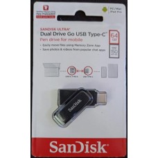 Sandisk SDDDC3 64GB Dual Drive GO USB+TypeC  Speed 150MB/S