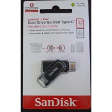 Sandisk SDDDC3 32GB Dual Drive GO USB+TypeC  Speed 150MB/S