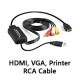 HDMI,VGA,Printer, Cable