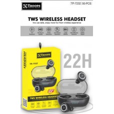Troops TP-7232 5.0 BT Wireless Earbuds(22 Hrs playTime)