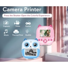  Mini Camera Printer, Click Photo Print, Inkless, Bluetooth HD Print, Android, iOS. Instant Print 