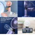 Portable digital Fan with LED Display, 5-Speed Cooling, Phone Holder