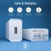 Portronics Adapto62 USB Wall Adapter with 2.4A Fast Charging Single USB Port Without Cable(White)