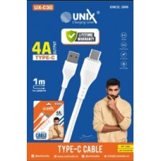 Unix UX C-30 4Amp TypeC Fast Charging Data Cable