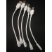 Micro/V8 Power Bank Cable12cm (White)(Pack of 5)