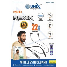 UNIX Elite5 Extra Bass Bluetooth Neckband (22Hrs Talktime)