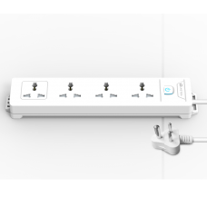 LiveTech Andre WC01 2Mtr Surge Protector Power Strip Extension with 4 Sockets