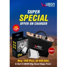  UBON CH-504 Super Special Charger With Type-c Cable(Buy 100 Get 5 Designer Bag Free)