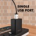 Portronics Adapto62 C 2.4 A Single USB Port Black 