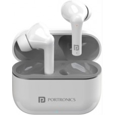 Portronics HarmonicsTwinsS6Wireless Earpods Playtime 27Hrs(White)