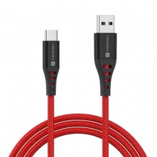 Portronics Konnect Dash 2 USB To Type C Cable Red