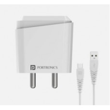 Portronics Adapter40C 18W QC Charge TypeC White 